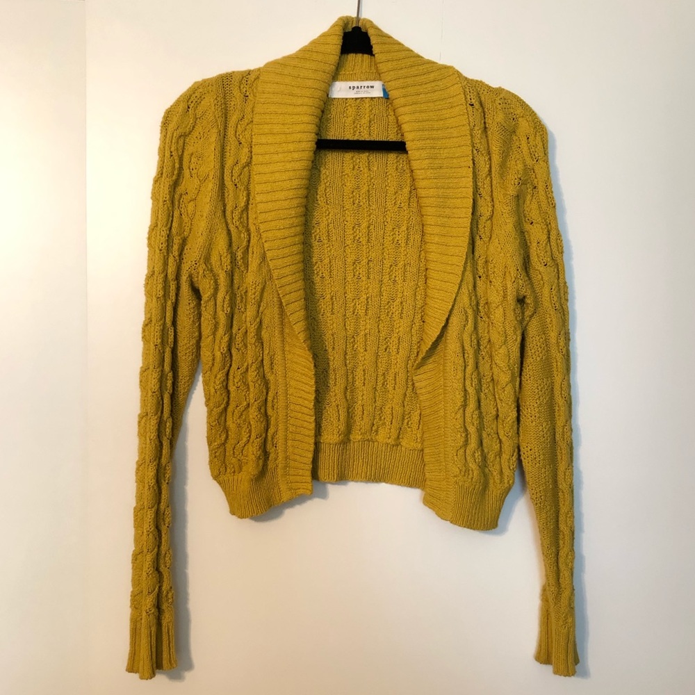 Anthropologie sparrow - knit sweater 💛